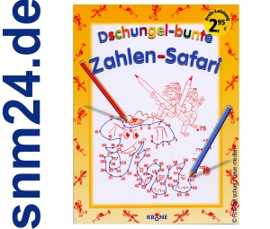 Dschungel-bunte Zahlen-Safari für Kinder [Taschenbuch]