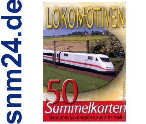 Lokomotiven - 50 Sammelkarten in Blechbox - Berühmte Loks aus aller Welt