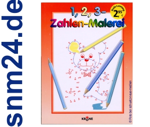 1, 2, 3, Zahlen-Malerei für Kinder - Broschiert: 100 Seiten