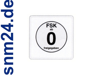 20 Stück FSK 0 Aufkleber / Sticker - Freigegeben ohne Altersbeschränkung