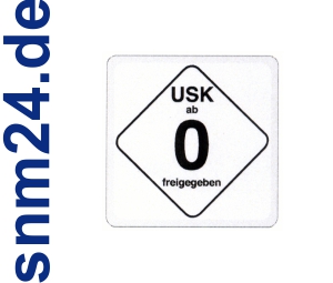20 Stück USK 0 Aufkleber / Sticker - Freigegeben ohne Altersbeschränkung
