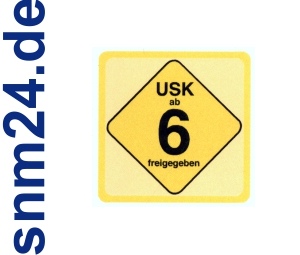 100 Stück USK 6 Aufkleber / Sticker - Freigegeben ab 6 Jahren gemäß § 14 JuSchG.
