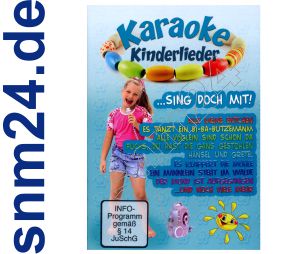 Die schönsten Kinderlieder auf DVD - mit und ohne Gesang Karaoke und Text NEU