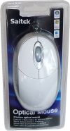 Saitek Optische 3-Tasten Desktop USB 2.0 Maus weiss PM11W Optical Mouse NEU