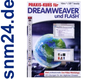 Praxiskurs für Dreamweaver und Flash (PC) NEU+OVP